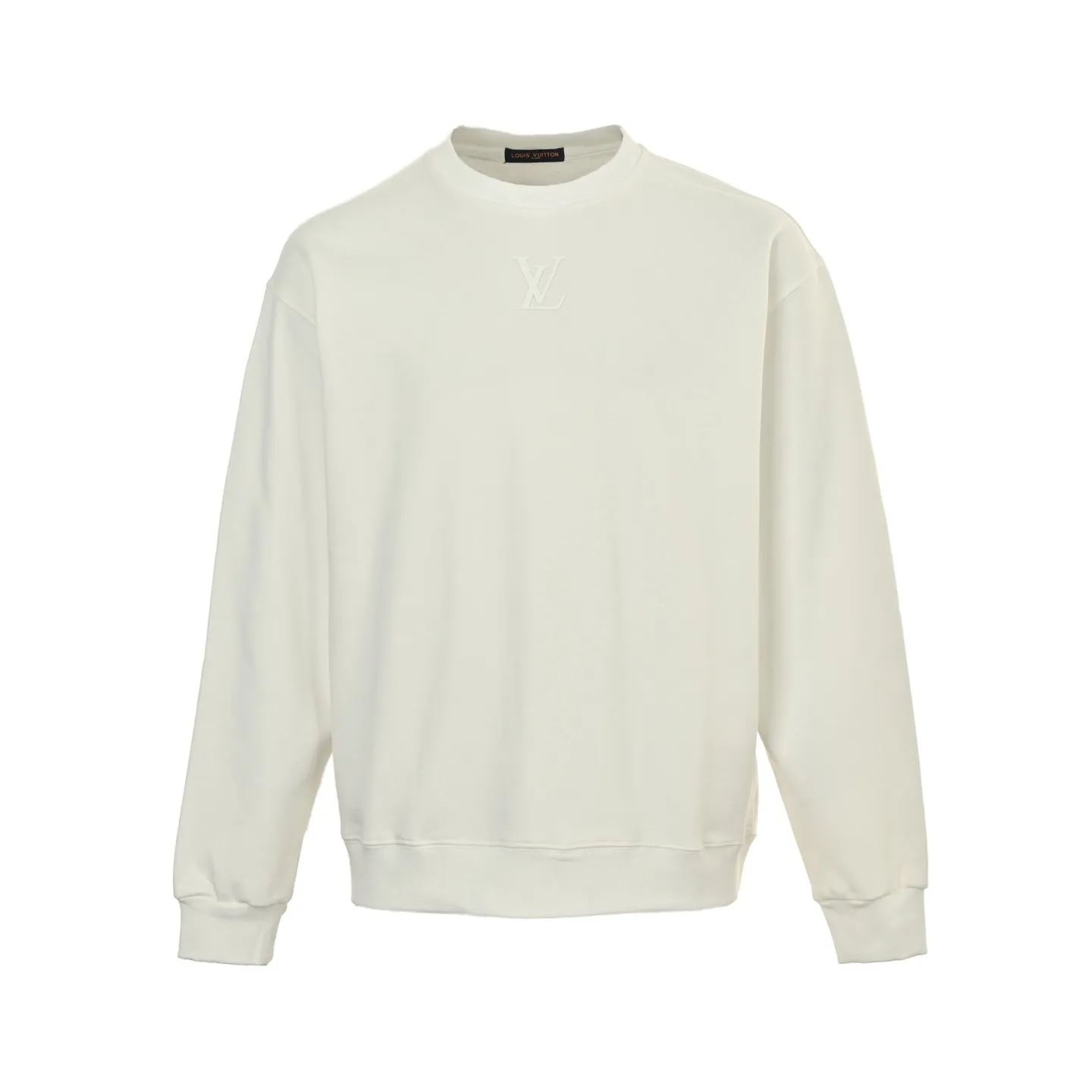 Louis Vuitton/Louis Vuitton 25Fw silicone letter logo round neck sweatshirt